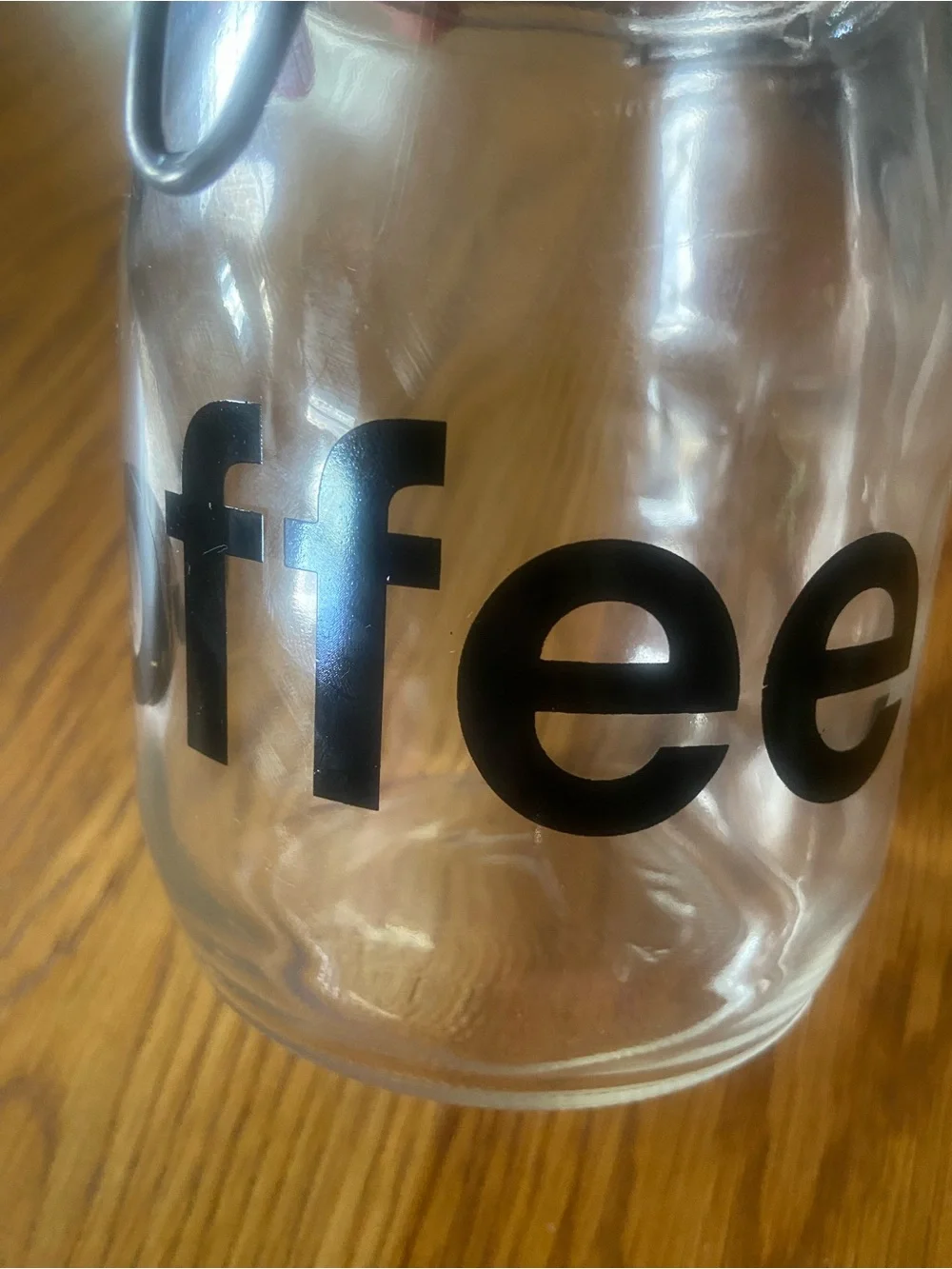 Vintage Glass Coffee Storage Jar with Clamp Lid